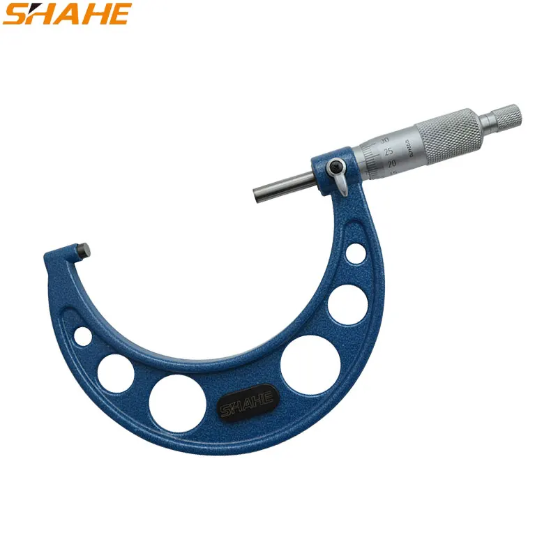0.01mm 75 100mm blue outside micrometer mechanical gauges micrometer
