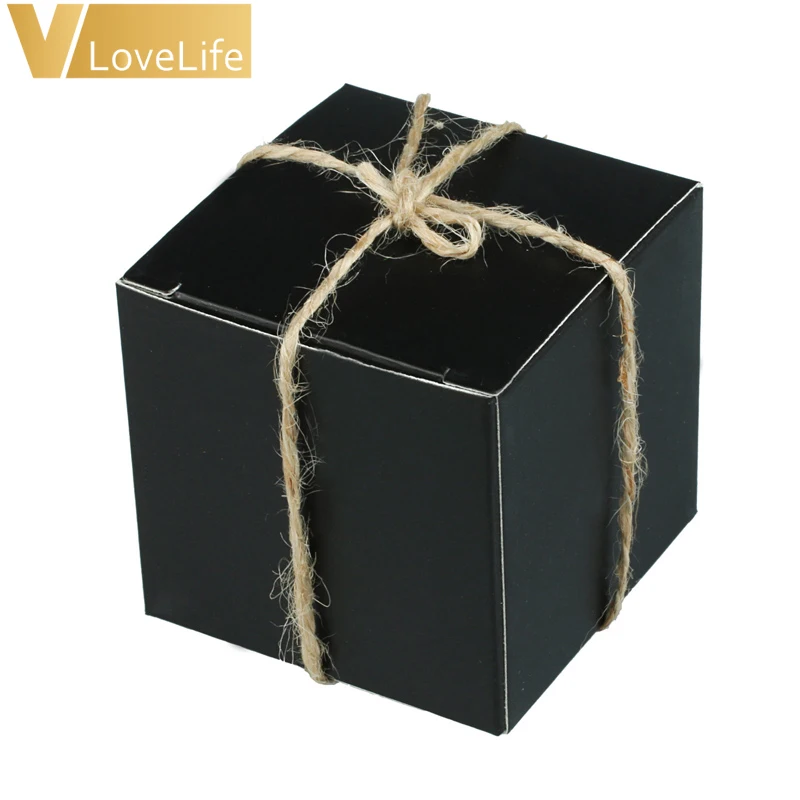 50 шт./партия 5x5x5 см крафт-бумага Свадебные конфетные коробки три цветная бумага квадратная для подарка коробки для конфет для домашних принадлежностей