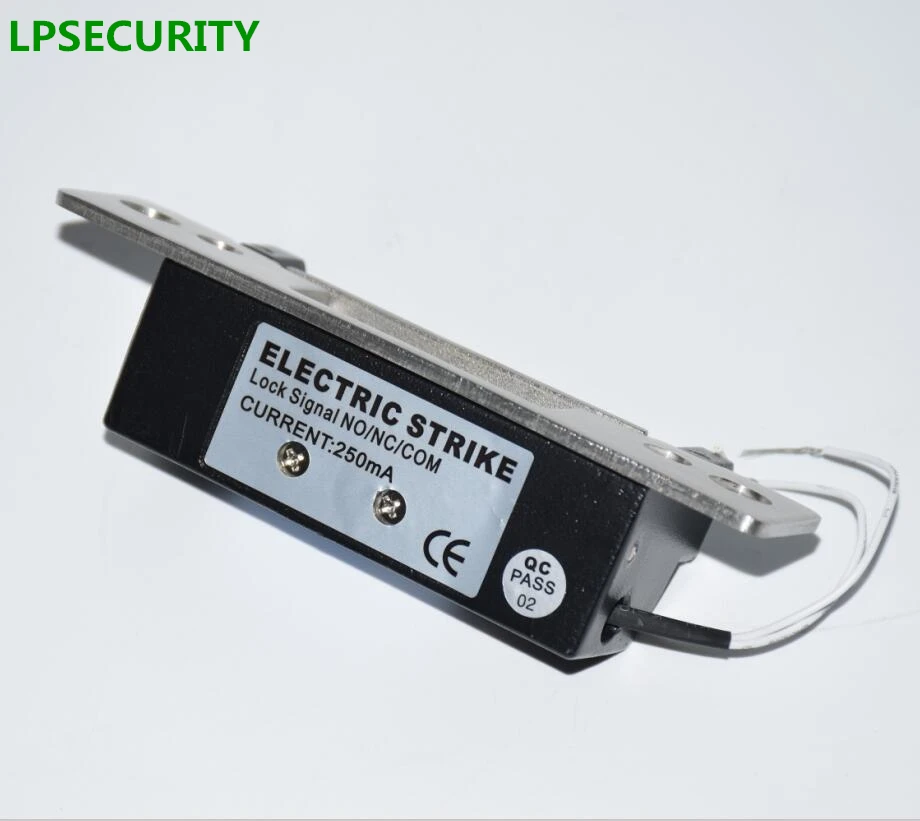 LPSECURITY 12VDC электронный ударный замок fail safe модель 800 кг дверь удерживающая сила