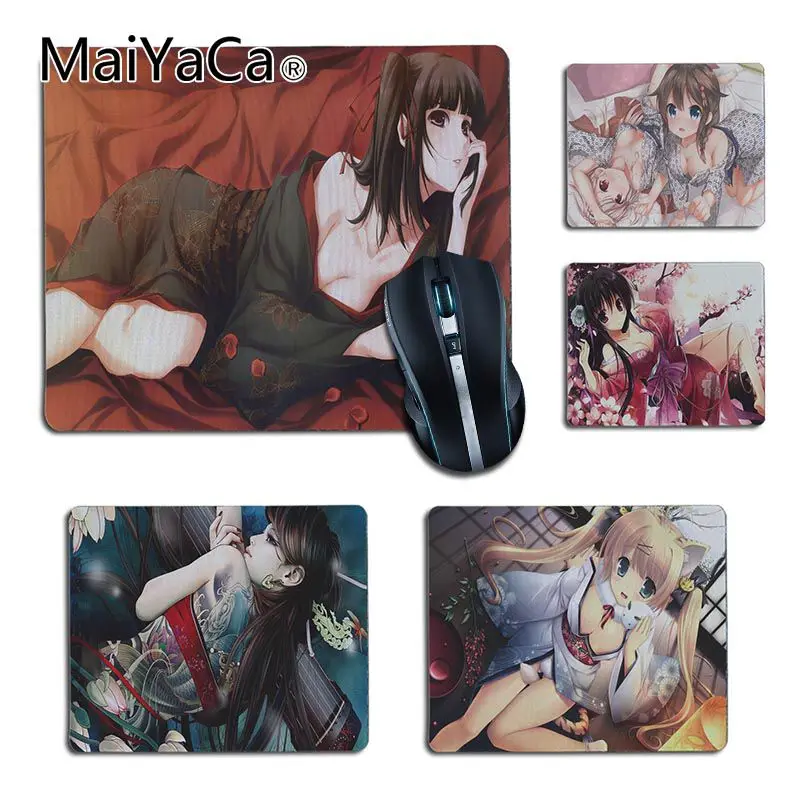 Maiyaca мой любимый Япония Аниме 3D Девушка Малые игровые коврики Размеры 25X29 см 18x22 см для DOTA2 игровые коврики