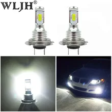 WLJH 2x Canbus яркий белый 12 в 24 В 1000lm автомобильный H7 светодиодный светильник C'ree авто лампа проектора LEN H7 противотуманный светильник s дальнего света для Audi