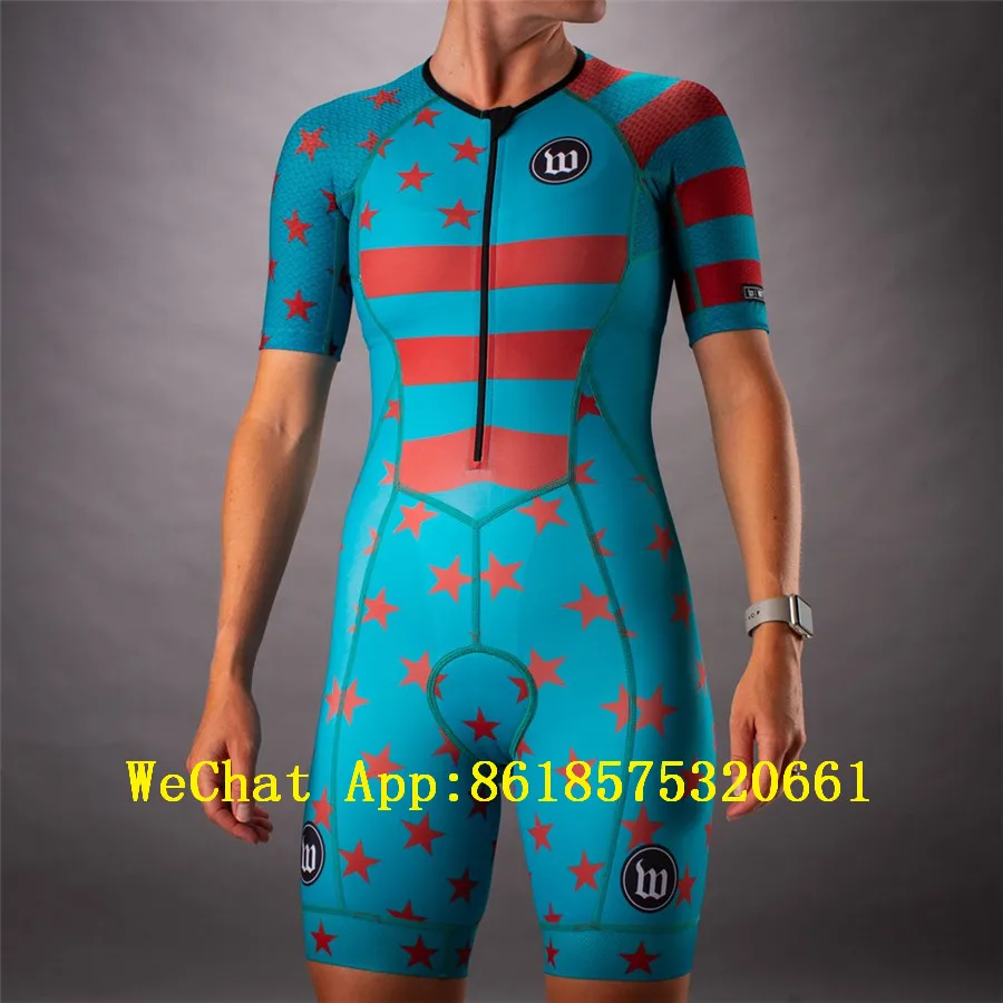 Триатлонные Велосипеды Женские wattieink на заказ одежда велосипед Быстросохнущий велокостюм ropa ciclismo speedsuit комбинезон США - Цвет: 2