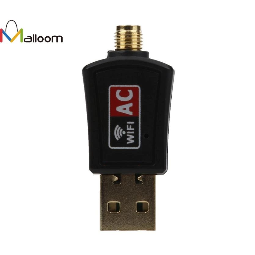 Malloom Новое поступление Беспроводной WiFi антенна Bluetooth адаптер 600 Мбит Dual Band 2,4/5 ГГц Беспроводной USB Wi-Fi сетевой адаптер