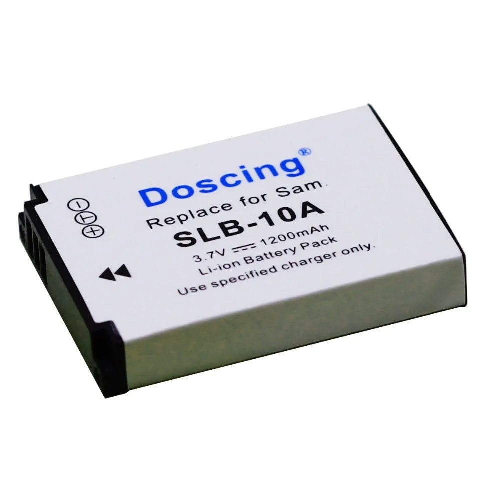 Doscing 4x SLB10A SLB-10A 3,7 V 1200 мА/ч, Батарея для samsung NV9/TL9 M310W L310W/SL310 L210 L110 L100 P1000 ES60 ES55/SL102 PM190