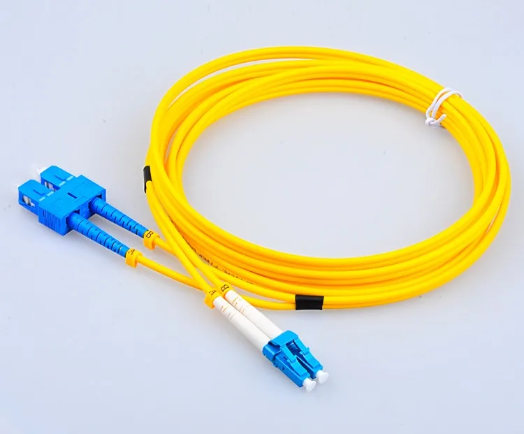 

Grandway SC to LC UPC Duplex 2.0mm SMF Fiber Patch Cable Jumper PVC Jacket G652D Length 1m