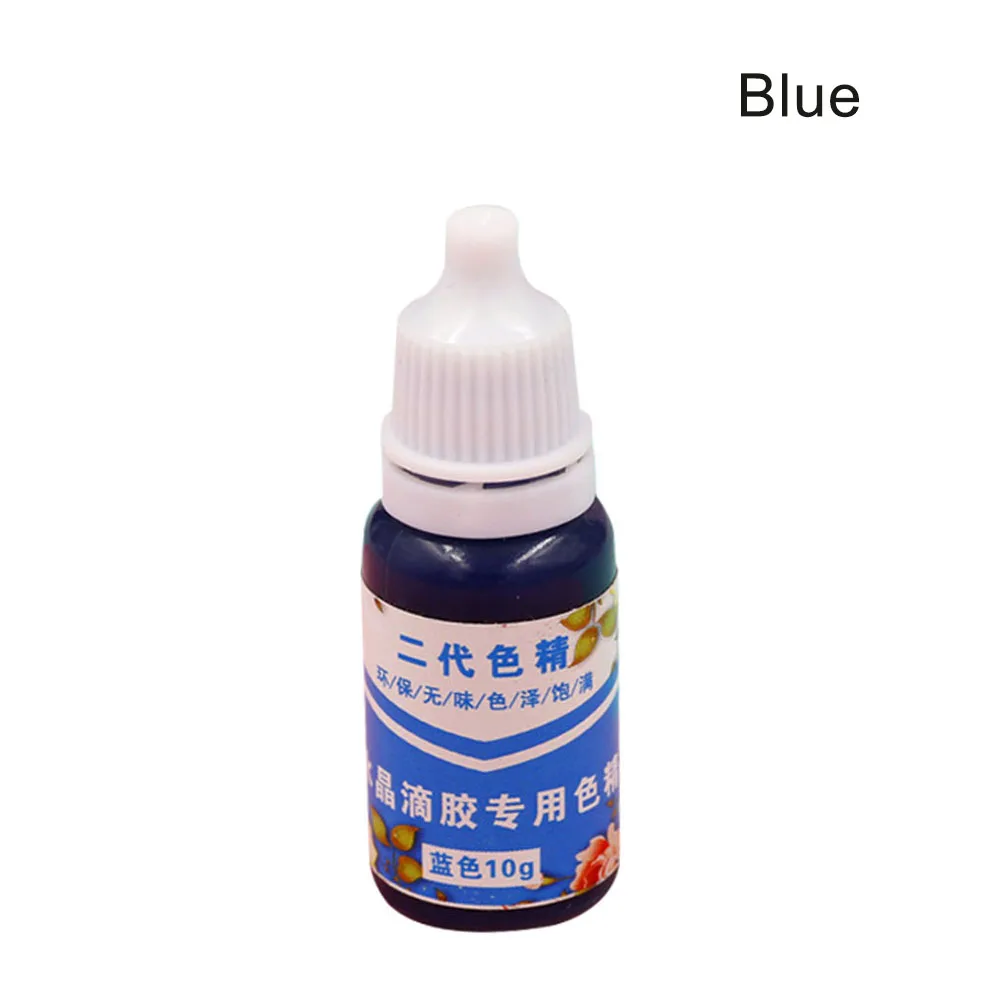 Blue High Concentration UV Resin Liquid Pearl Color Dye Pigment Epoxy for DIY Jewelry Making Crafts GHS99 - Цвет: Blue