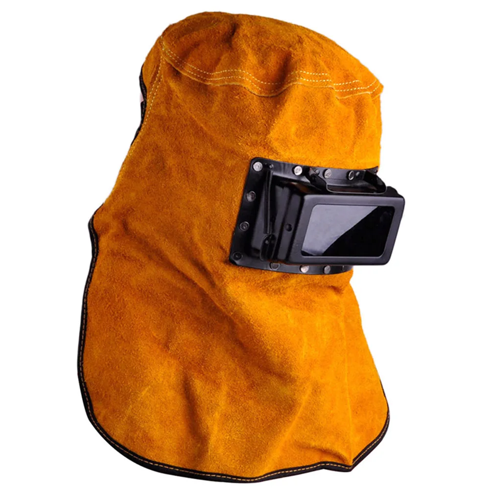 

Solar Auto Darkening Filter Lens Welder Leather Hood Welding Helmet Mask Supplies LB88