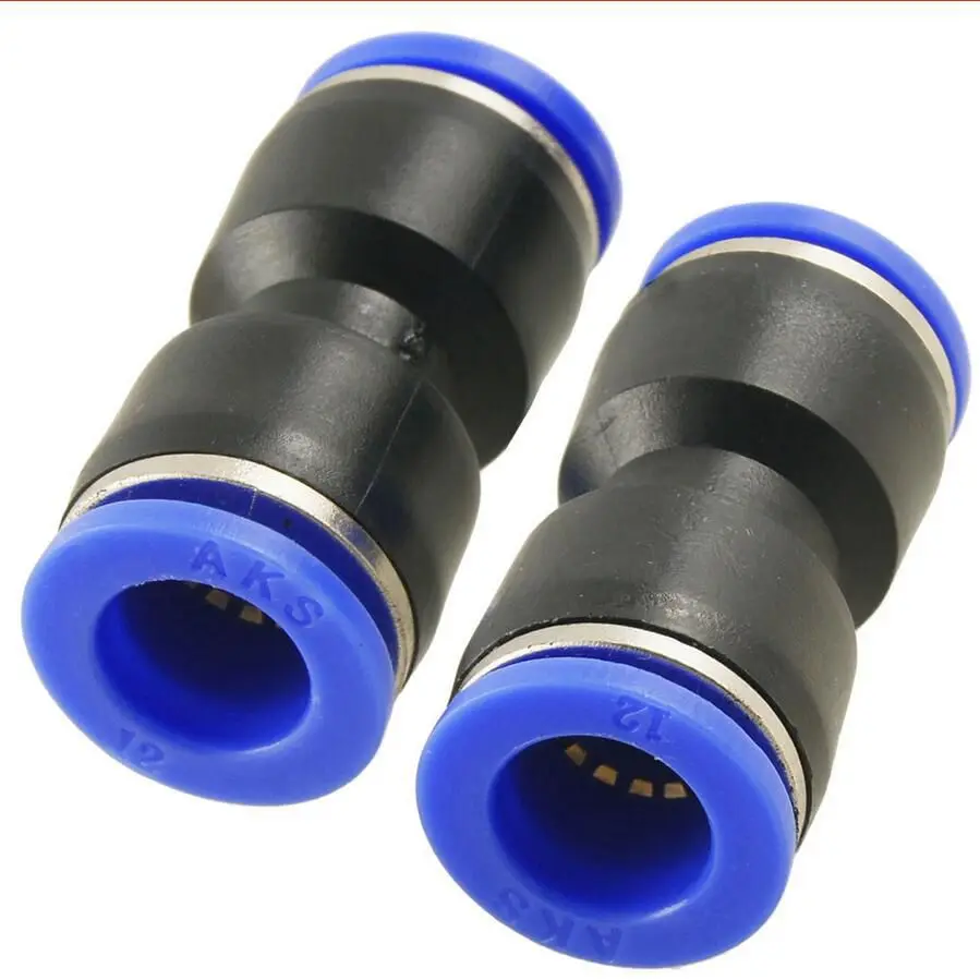 

PU-8 Plastic Pneumatic Air Quick Connector 8mm to 8mm One Touch Push Straight In Pipe Fitting