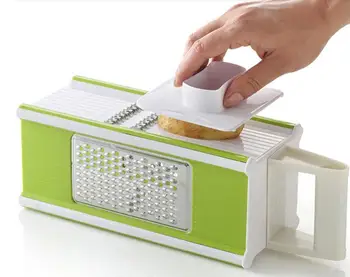 

Kitchen Fruit Vegetable Tools ABS stainless steel blade multifunctional peeler grater shredder tools with crisper free shipping