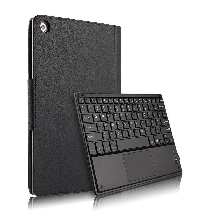 Case For Huawei MediaPad M5 10 10.8inch Protectiv Cover Bluetooth keyboard Protector PU Leather Med