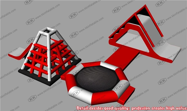 

Pool Park Floating inflatable tower water sports climbing games