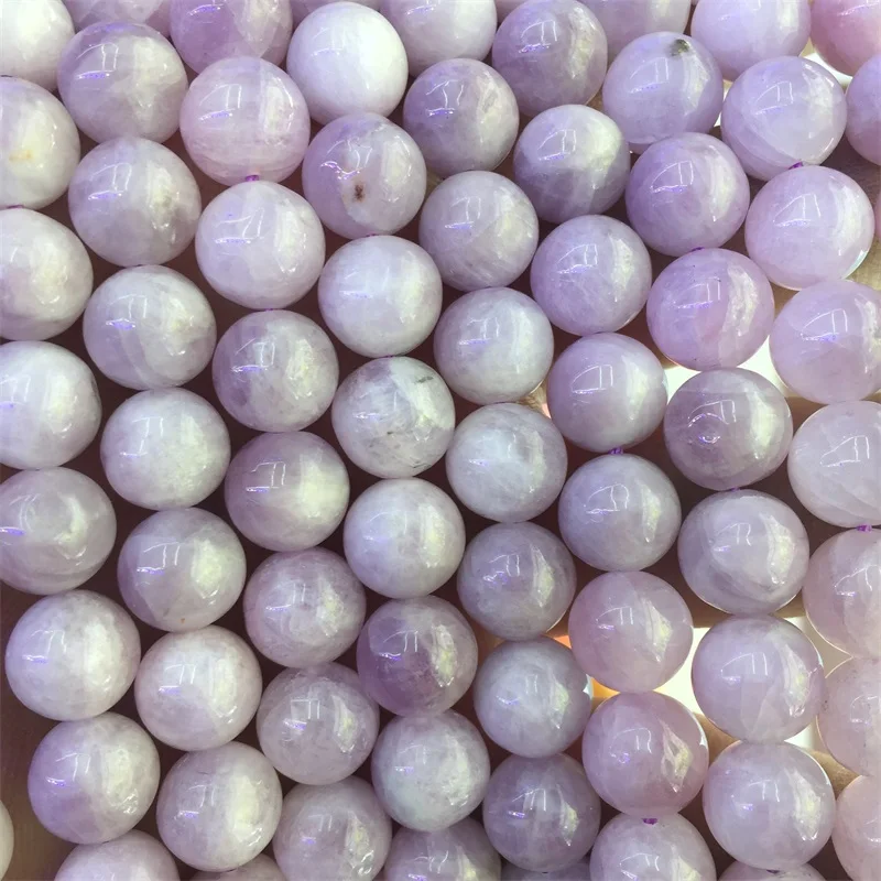 

Genuine Gemstone Kunzite 10/12MM Healing Pure Power Really Purple Natural Stone Bead For Muslim Prayer Rosary Jewelry Making DIY