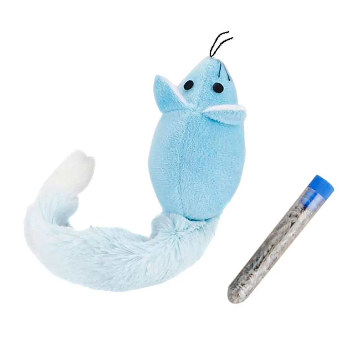 Blue Забавная игрушечная кошка Мышь интерактивные тизер игрушки длинный хвост нуля игровое обучение игрушка-Кот для кошек котенок Мыши Крысы код - Цвет: Blue