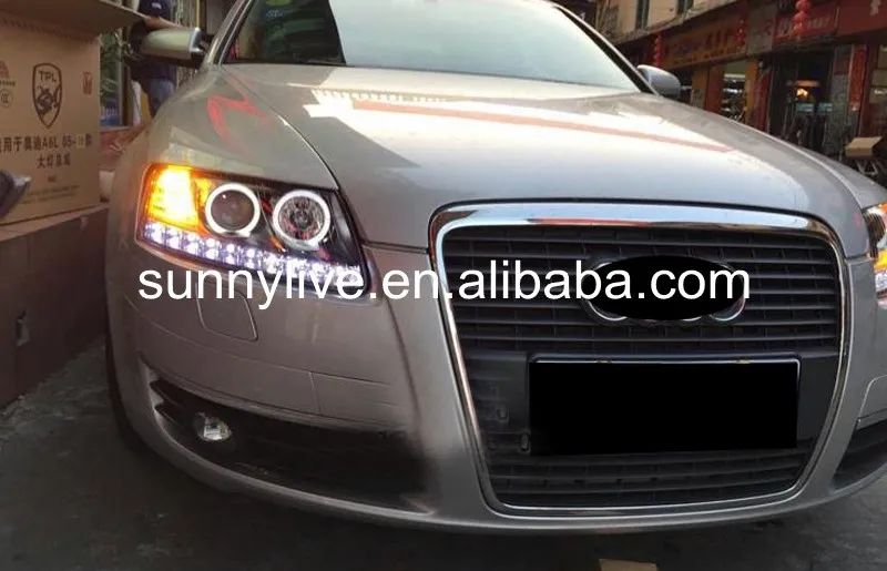 Светодиодный налобный фонарь для Audi для A6L 2005-2008 для оригинального автомобиля с комплектом HID LD