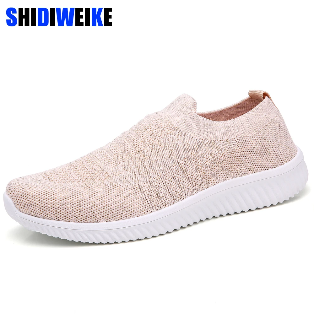 

2019 Women Sneakers Breathable Mesh Flats Shoes Casual Loafers Shoes Women Boat Shoes Black Comfortable Ballet Shoes Summer g254