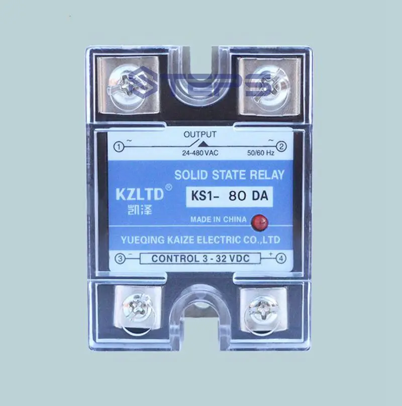 

Single-phase solid state relay DC to AC 80A solid state relay switch with temperature controller