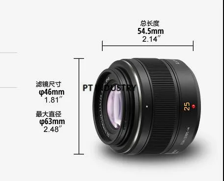25 мм F1.4 объектив с фиксированным фокусом для Panasonic GH4 GF7