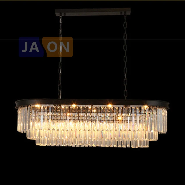 led e14 Американский Железный Овальный Кристалл Светодиодные Лампы.Светодиодные Светильники Люстры Подвесные.Светильники Подвесные Светильники.Светильник Подвесной Светильник.Для Столовой,Фойе и Спальни