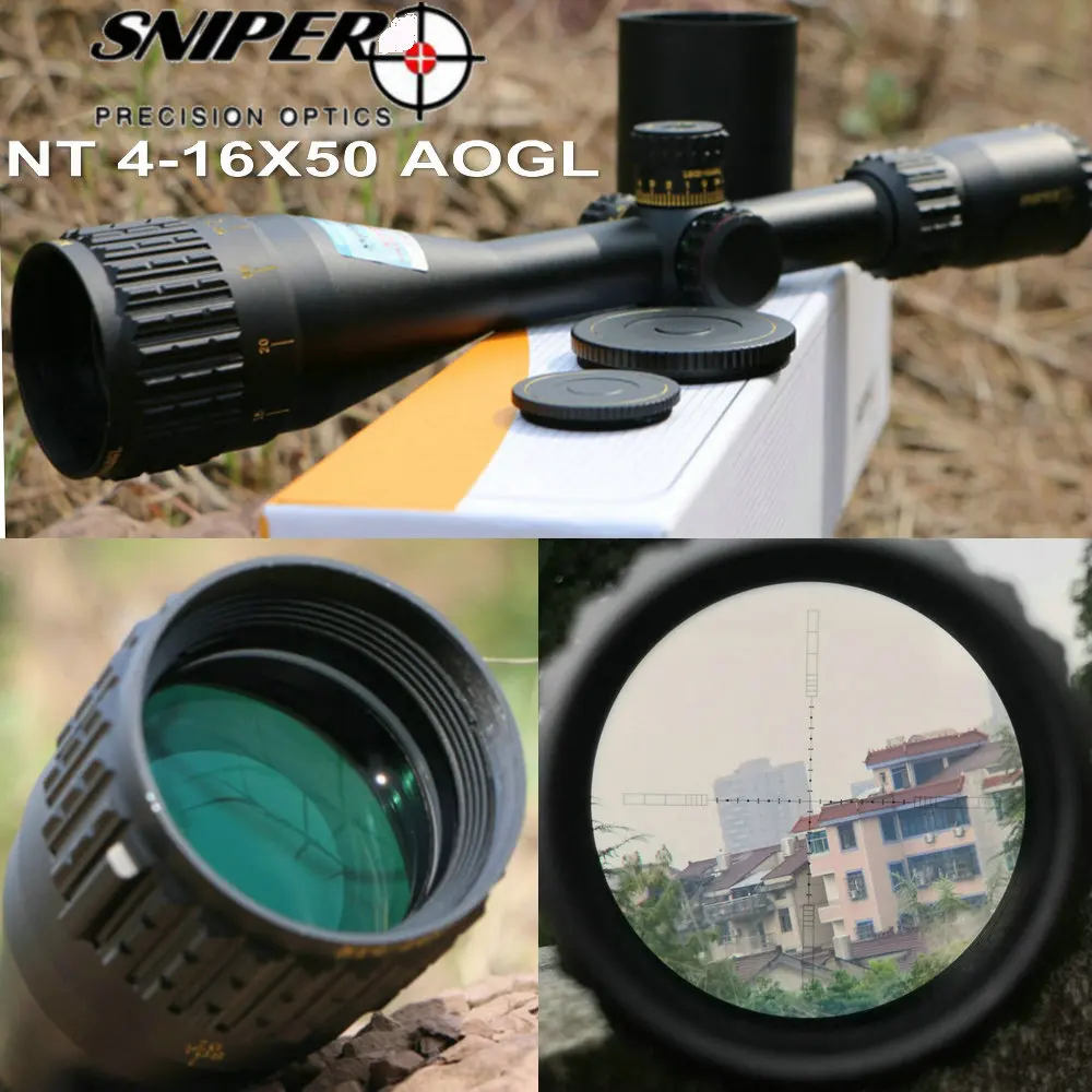 Hunting Equipment SNIPER NT 416X50 AOGL Elevation Lock Glass Etched