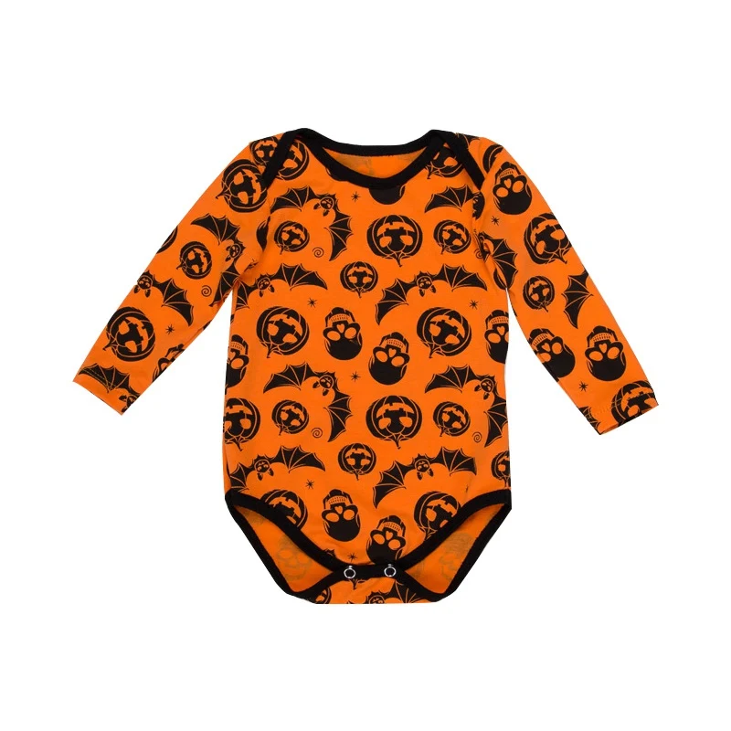 Halloween Newborn Baby Boys Girls Clothes Orange Pumpkin Bodysuits Cute Baby Halloween Costume Bodysuits Jumpsuit Outfits 0-24M