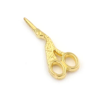 

Mini Metal Scissors For 1:12 Dollhouse Miniatures Accessories Simulation Crafts Toys Sewing Gold Scissors Furniture Toy 1pcs