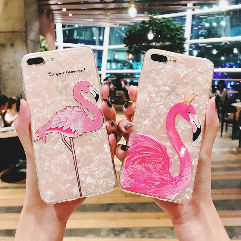 NFH Glitter funda de teléfono 8 7 para iPhone 6 Plus carcasa de flamenco para iPhone en X 8 7 6 funda trasera de silicona TPU suave 6 S Plus NFH Glitter funda de teléfono 8 7 para iPhone 6 Plus carcasa de flamenco para iPhone en X 8 7 6 funda trasera de silicona TPU suave 6 S Plus
