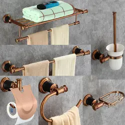 AOBITE аксессуары для ванной розовое золото настенное крепление вешалка для полотенец для туалета щетка бумажное полотенце держатель мыла