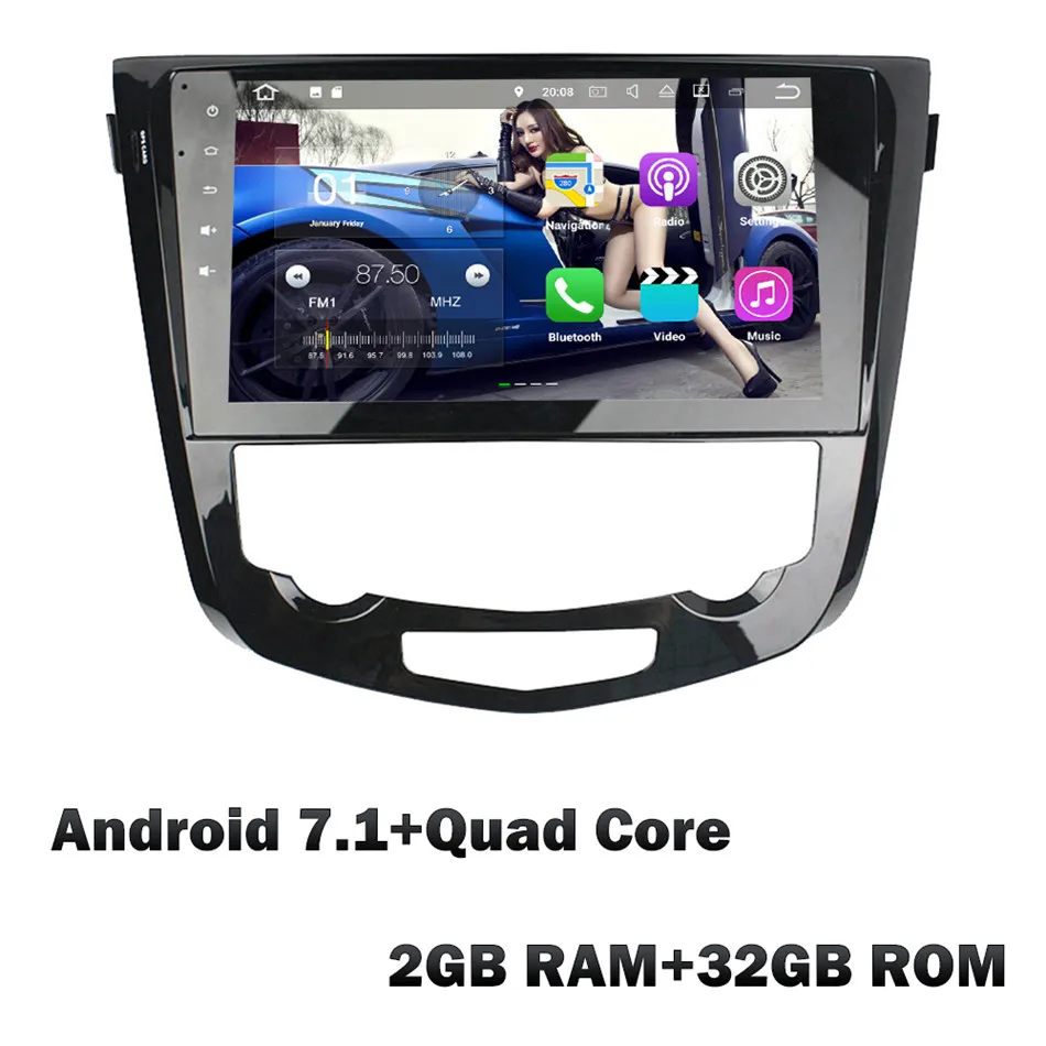 Android 7 x 32GB ROM KLYDE 10," ips 4 г Octa Core Android 8 4 ГБ Оперативная память 32 ГБ Встроенная память DVD мультимедиа плеер радио для Nissan Qashqai X-Trail при 2013 - Цвет: Android 7 x 32GB ROM