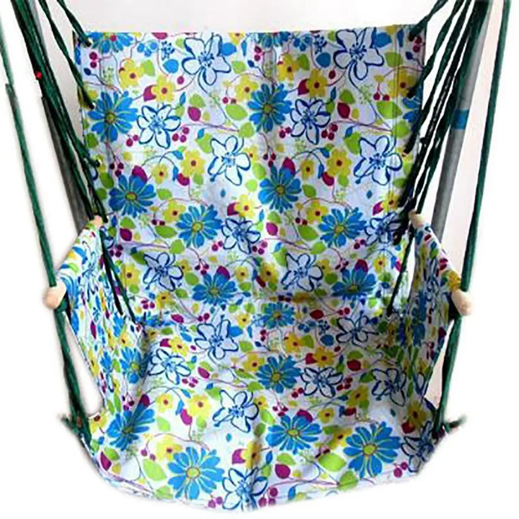 10 Home Dormitory Hammock Chair Hanging Chair Outdoor Outdoor, Garden Swing All Season 1 Person Chair Print Seat - Color: 10