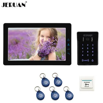 

JERUAN Waterproof Password RFID Access Camera Wired 9 Inch Video Door Phone Doorbell Unlock Intercom System kit FREE SHIPPING