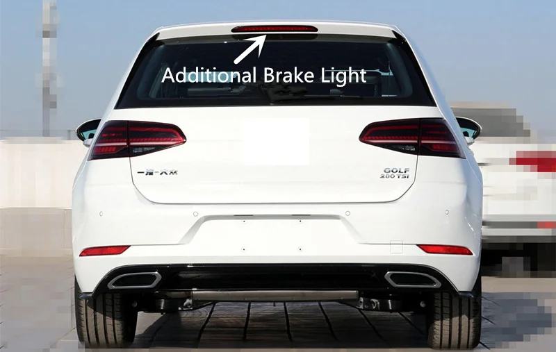 Widanfoly LED черная и красная третья Стоп лампа дополнительный стоп сигнал для Golf 7 5 R