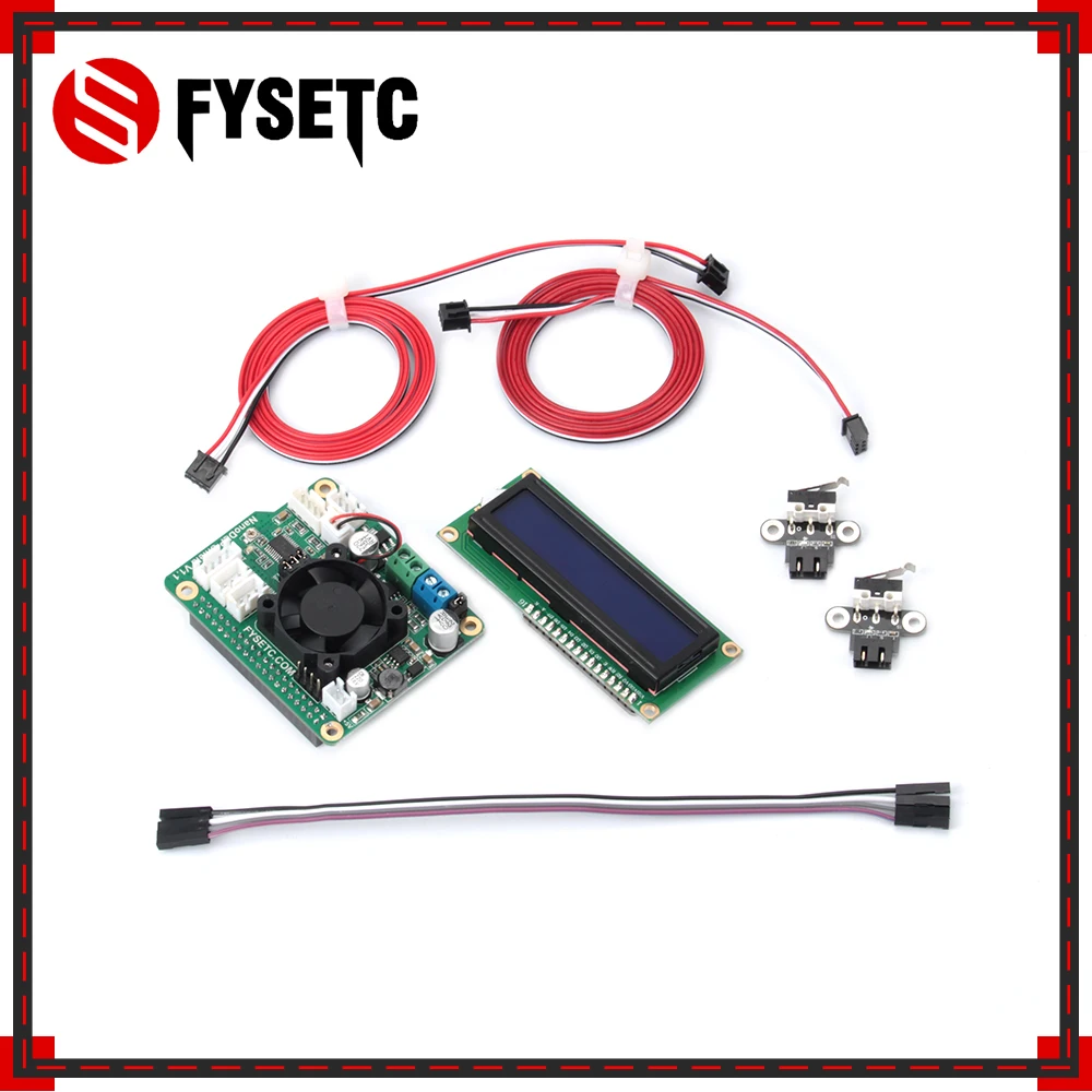 NanoDLP щит V1.1 плата расширения с DRV8825 контроллер MOS+ lcd 1602 с I2C 1602 экран ЖК-модуля+ 2 шт переключатель конечных остановок