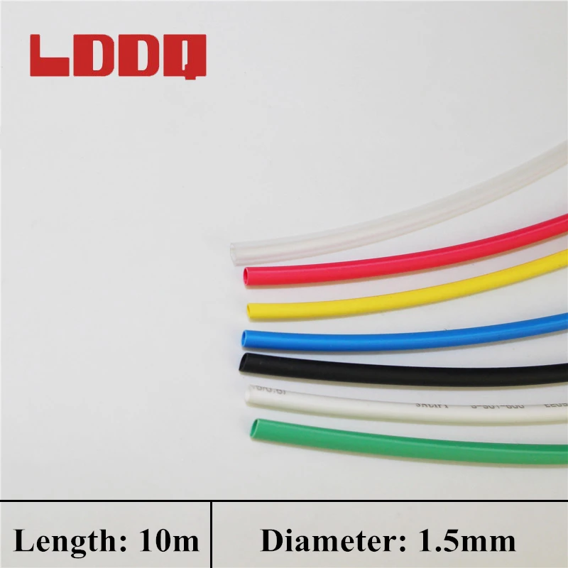 Sourcingmap/® 20M Long 1mm Inner Dia Polyolefin Heat Shrinkable Tube Wire Wrap Cable Sleeve Transparent