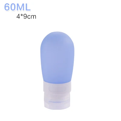 Blue 60ml Многоцветный Мини силикагель портативный диспенсер для мыла женский дорожный шампунь бутылка для жидкого мыла 38 мл 60 мл 80 мл - Цвет: Blue 60ml