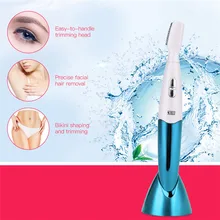 Титан лезвие Леди электрический Wet/Dry бровей Триммер женский для удаления волос лезвие бритвы тело лицо Эпилятор бикини ног рука P0