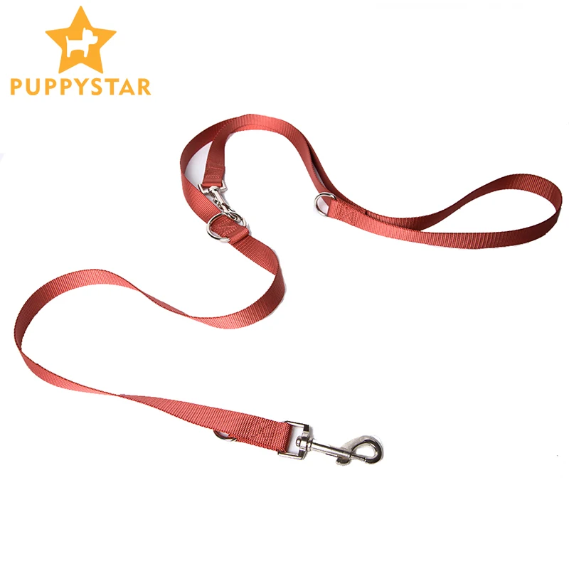 High Quality Multifunction Dog Leash Red Pet Soft Strong Double Cute