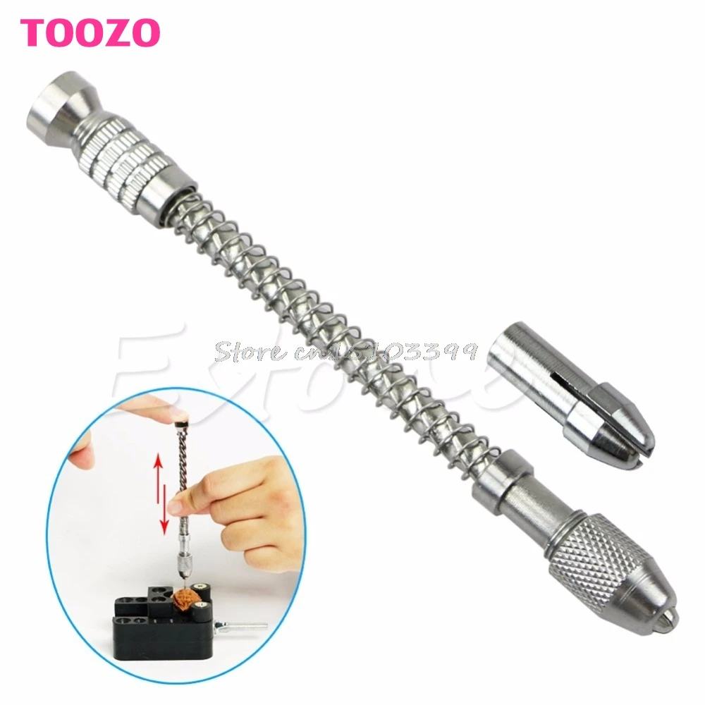 Download Mini Pin Vise Wood Spiral Hand Push Drill Chuck For Jewelry Tool Micro Twist Bit G08 Drop ship ...