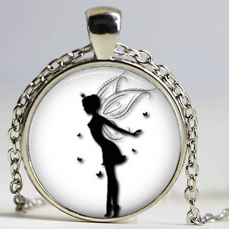 Vintage Glass Butterfly journal Charm Pendant