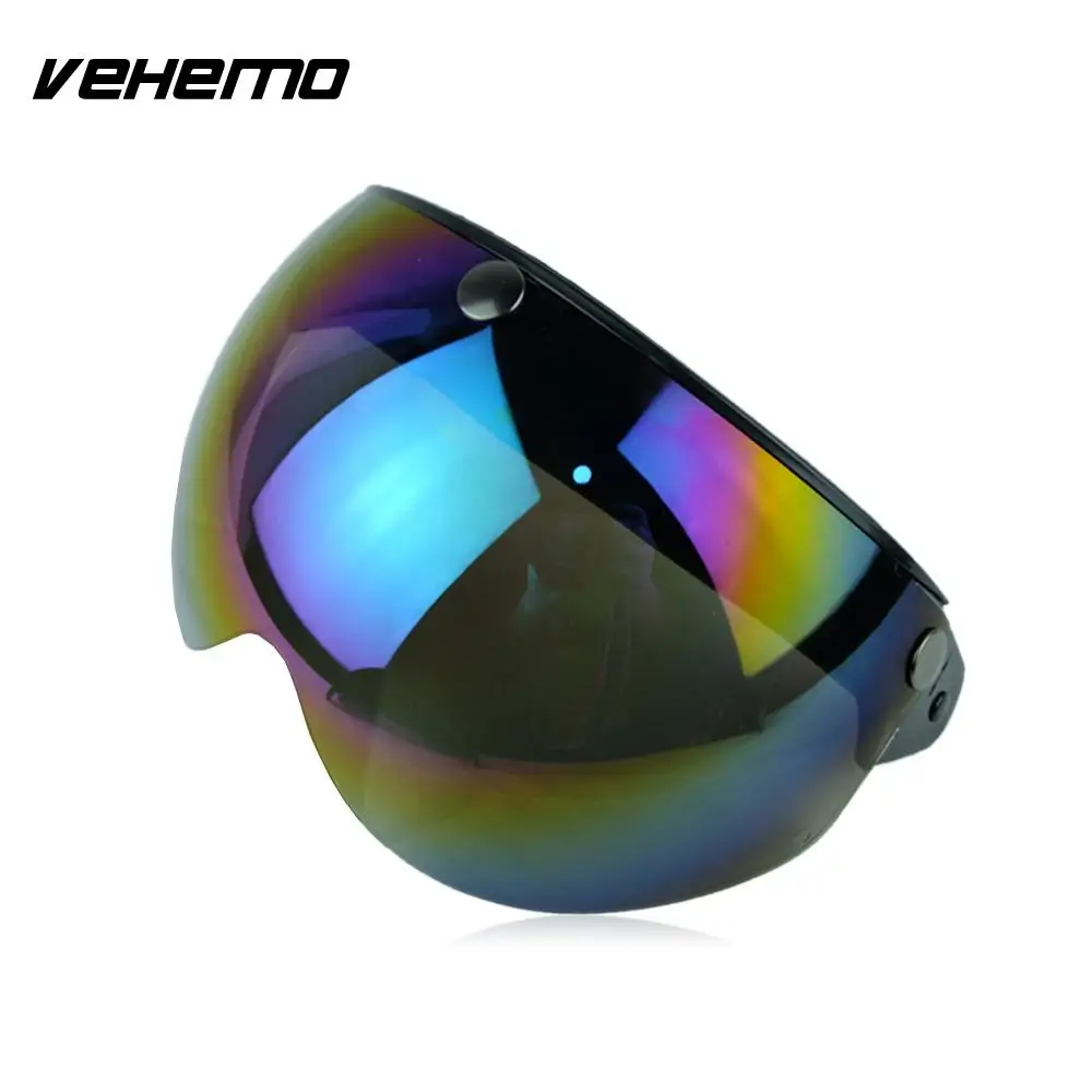 multicolor Vehemo мотоциклетный шлем объектив от ветра зонт с антибликовым покрытием 3/4 шлем Оптические стёкла - Цвет: multicolor