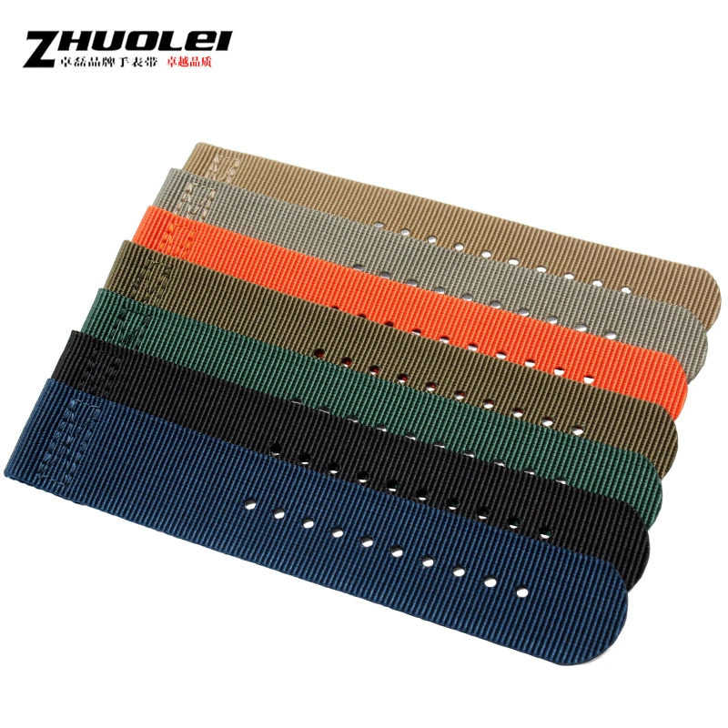 Zhuolei-suunto Essential Core Ver Band 24 mm 45 Cores Nylon Strap Adaptadores Talões Ferramentas Pulseira Novo - Image 4