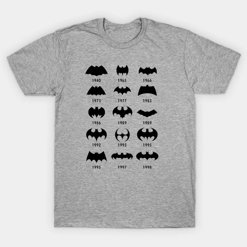 

batman symbol Evolutionary history boy male man o-neck cotton short-sleeve T-shirt