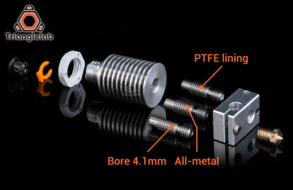 V6 резьбовой радиатор v6 hotend дистанционный Bowen принт j-головка Hotend нагреватель Блок тепловой брейк для E3D HOTEND для PT100 titan экструдер