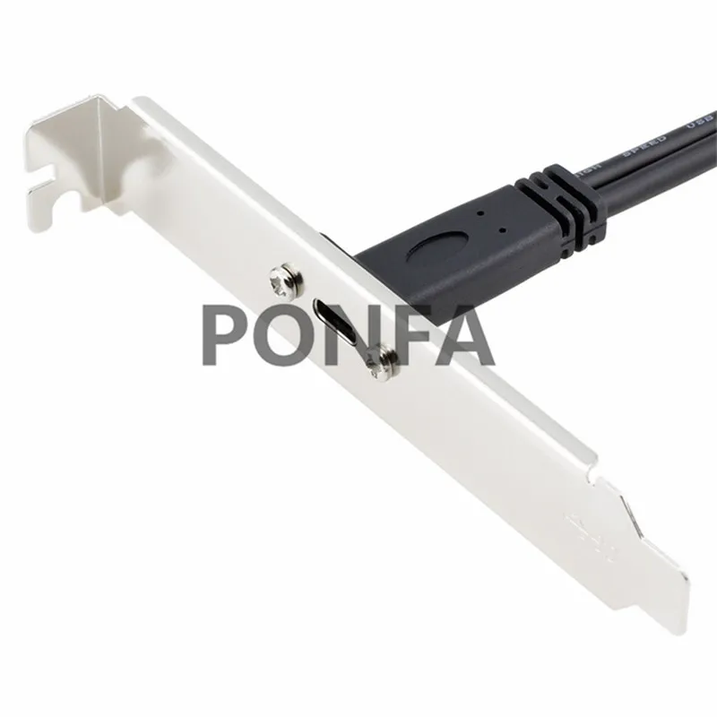 Задняя панель с портом USB 3,1 type C, USB 3,0 USB3.0 20 Pin 20 P female to USB-C USB3.1 type-c Female хост PCI дефлекторный кабель 50 см