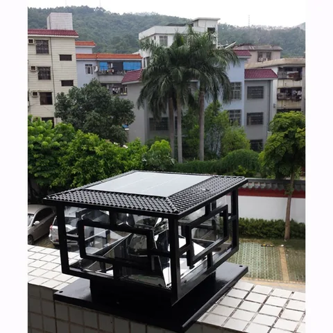 Lâmpada de Jardim Movido a Energia Led ao ar Livre Solar Decoração Pilar Lâmpada Portão Recarregável Jardim Luz Frete Grátis 1pc D30 * H25cm