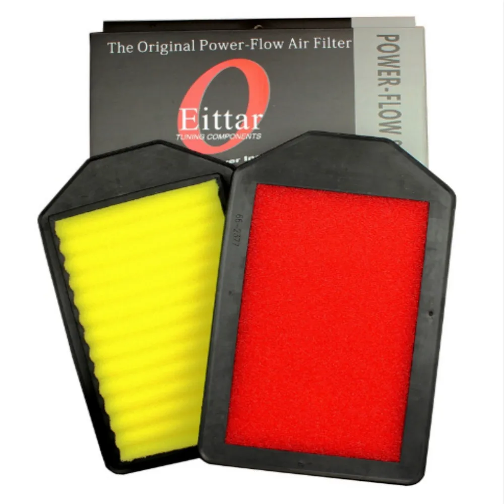 Filtro de aire del coche de alto flujo filtro de aire del automóvil Super híbrido filtros de aire para HONDA CRV CR-V 2.4L 2007-2011 (encuentro KN 33-2377)