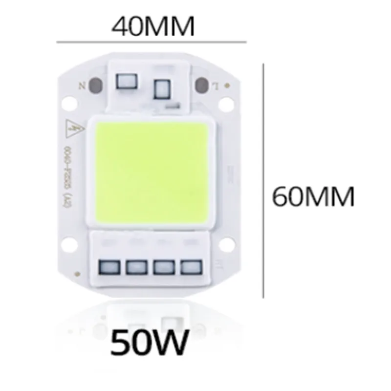 CLAITE отталкивает свет высокое Мощность 20 W 30 W 50 W Светодиодный початка чип для прожектор анти-москитные Крытый AC220V - Испускаемый цвет: 50W AC220V
