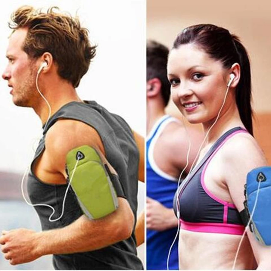 WEST BIKING Running Belt Bag Arm Bag Sport Jogging Walking Fitness Wrist Pouch Suit for All Kinds of Mobile Phone Cycling Tool