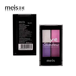 MEIS брендовая Косметика для макияжа Профессиональный макияж 4 цвета глаз палитра теней для век матовые тени для век Eye Shadow Palette MS0417