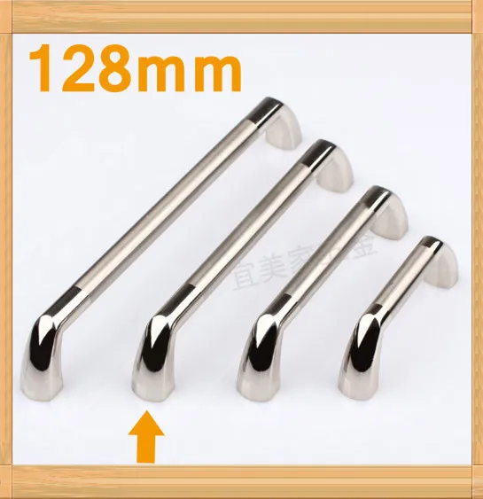 Length 140mm Hole CC 128mm Zinc Alloy handle modern handle Kitchen
