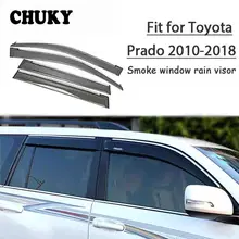 Chuky 4 шт. стайлинга автомобилей окно, маркизы приюты дождь щит для Toyota Prado J150 2010- аксессуары